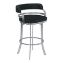 30 Swivel Bar Stool - Gray, Stainless Steel Thumbnail - 1