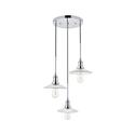 Living District Waltz 3 light chrome Pendant Thumbnail - 1