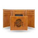 Rico Ohio State Buckeyes Brown Laser Engraved Trifold Thumbnail - 1