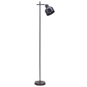 Simple Designs 54.72" Sleek Essentials Basic Adjustable Metal Floor Lamp, For Living Room, Bedroom, Office, Black Thumbnail - 1