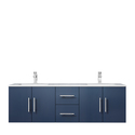 Lexora Geneva 60 in. W x 22 in. D Navy Blue Double Bath Vanity and Carrara Marble Top Thumbnail - 1