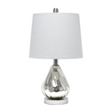 Lalia Home Kissy Pear Table Lamp with Fabric Shade Thumbnail - 1