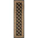 Persian Style Power Loomed Area Rug, 2'3x8', Red/Black Runner - Safavieh Thumbnail - 1
