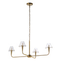 Renwil Maite 78" Height Ceiling Fixture, Plated Dark Antique Brushed Brass Thumbnail - 1