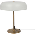 Modern Table Lamp with Brass Finish and Frosted Glass Shade - Renwil Thumbnail - 1