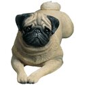 Life-Size Hand-Painted Fawn Pug Sculpture - Sandicast Thumbnail - 1