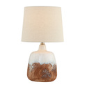 2-Tone White Ceramic Table Lamp E27 60W - Lite Source Thumbnail - 1