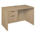 Regency Legacy 42 x 24 in. Executive Desk with Single Pedestal Drawer Unit- Noble Oak Thumbnail - 1