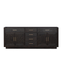 Lexora Abbey 84 in W x 22 in D Black Oak Double Bath Vanity Thumbnail - 1
