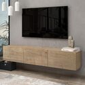 Atelier Mobili Floating TV Stand - Modern Wall Mounted Entertainment Center Thumbnail - 1