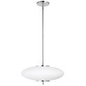 Dainolite 24W LED Maddie Pendant Polished Chrome w/ White Glass Thumbnail - 1