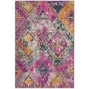 Fuchsia Blue Transitional Power Loomed Area Rug 5x7 Rectangle Size - Safavieh Thumbnail - 1