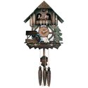 River City Clocks German Cuckoo Clock Cottage - Dancers, Music & Waterwheel Thumbnail - 1