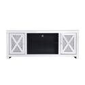 Elegant Decor 59 in. crystal mirrored TV stand Thumbnail - 1