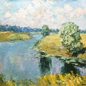 Marmont Hill River Runs Through Painting Print on Wrapped Canvas Thumbnail - 1