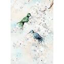 Hummingbird Pair Painting Print on Canvas Home Decor Artwork - Marmont Hill Thumbnail - 1