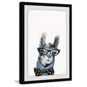 Marmont Hill Llama with a Bow Framed Painting Print Thumbnail - 1