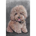 Marmont Hill One Cuddly Puppy Painting Print on Wrapped Canvas Thumbnail - 1