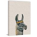 Llama Bandana II Painting Print on Wrapped Canvas Thumbnail - 1
