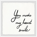 Marmont Hill My Heart Smile Framed Painting Print Thumbnail - 1