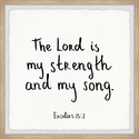 Marmont Hill The Lord Is My Strength Framed Painting Print Thumbnail - 1