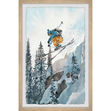 Marmont Hill Vertical Ski Drop Framed Painting Print Thumbnail - 1