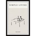 Marmont Hill Simple Living Framed Painting Print Thumbnail - 1