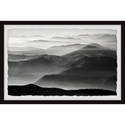 Marmont Hill Foggy Mountain Range Framed Painting Print Thumbnail - 1