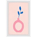 Marmont Hill Pink Cutout Vase Framed Painting Print Thumbnail - 1
