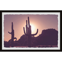 Marmont Hill Cactus Sunset Framed Painting Print Thumbnail - 1
