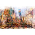 New York Times Square Painting Print on Canvas Wrapped Artwork - Marmont Hill Thumbnail - 1