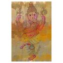 Elephant Dance by Parvez Taj Painting Print on Wrapped Canvas Thumbnail - 1