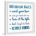 Marmont Hill Rules and Respect Framed Painting Print Thumbnail - 1