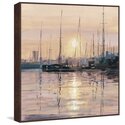 Eminent Sunset Floater Framed Painting Print on Canvas Thumbnail - 1
