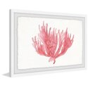 Lone Coral Framed Painting Print Thumbnail - 1