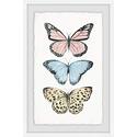 Butterfly Trio Framed Painting Print Marmont Hill Style Masterpiece - Marmont Hill Thumbnail - 1