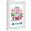 Miami Art Deco Framed Painting Print Thumbnail - 1