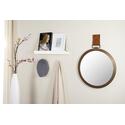 Vintage Amber Beveled Mirror Wall Clock - Safavieh Thumbnail - 1