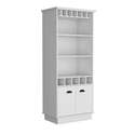 TUHOME Modern Bar Cabinet - 70" Tall with Shelves & Cubbies Thumbnail - 1