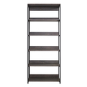 Klair Living Monica Wood and Metal Walk-in Closet with Five Shelves in Rustic Gray Thumbnail - 1