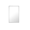 Elegant Decor Metal frame Rectangle Mirror 24 inch Silver Thumbnail - 1