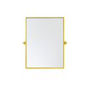 Rectangle pivot mirror 24x32 inch in gold Thumbnail - 1