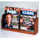 Wooden Mallet Countertop 2 Pocket Magazine Display Thumbnail - 1