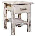 Montana Collection Nightstand with Drawer & Shelf, Ready to Finish Thumbnail - 1
