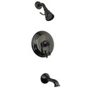 Kingston Brass Water Onyx NB36300AL Pressure Balanced Tub & Shower Faucet with Metal Lever Handle and Vintage Spout Thumbnail - 1