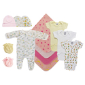 Soft Cotton Baby Layette Sets for Girls - Bambini Infant Wear Thumbnail - 1