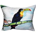Weather Resistant Outdoor Polyester Pillow Cover & Insert 16x20 - Betsy Drake Interiors Thumbnail - 1