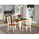 5 Piece Kitchen Table Set - Solid Wood Dining Set Thumbnail - 1