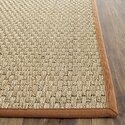 Seagrass Rugs with Cotton Border & Polypropylene Backing, 18'L x 2'6W - Safavieh Thumbnail - 1