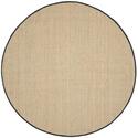 Safavieh Nf114 Rugs, Natural / Black, 4' X 4' , Round Thumbnail - 1